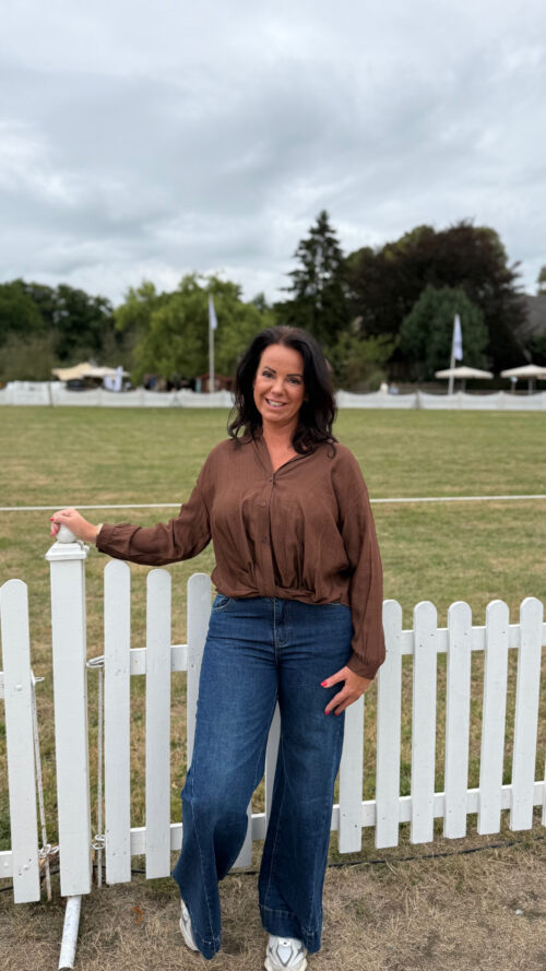 Blouse Tessa Bruin LabeL-L-Blouses Label-L