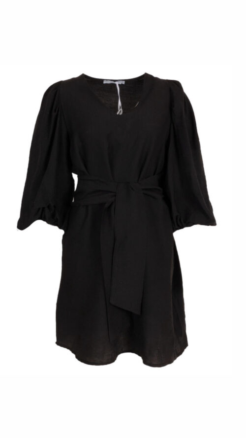 Jurk Elena Black Azzurro -Jurken Label-L