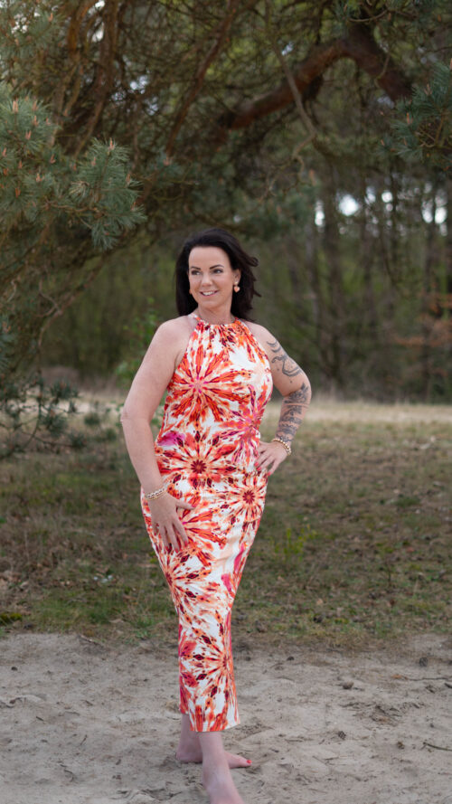 Milou dress Firework print Kimara -jurken Label-L