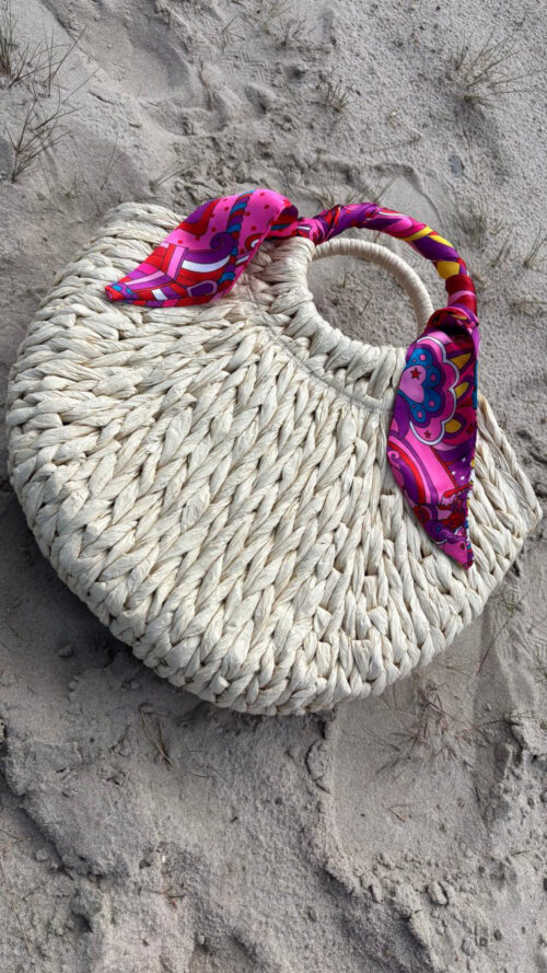 Tas capri Raffia label-l -tassen Label-L