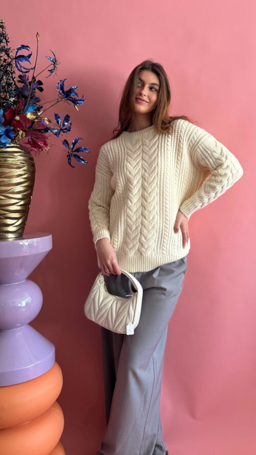 Trui Sammy off white azzurro -truien en vesten Label-L 1