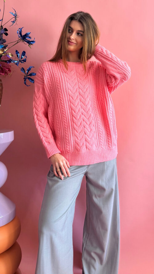 Trui Sammy roze azzurro -truien en vesten Label-L 2