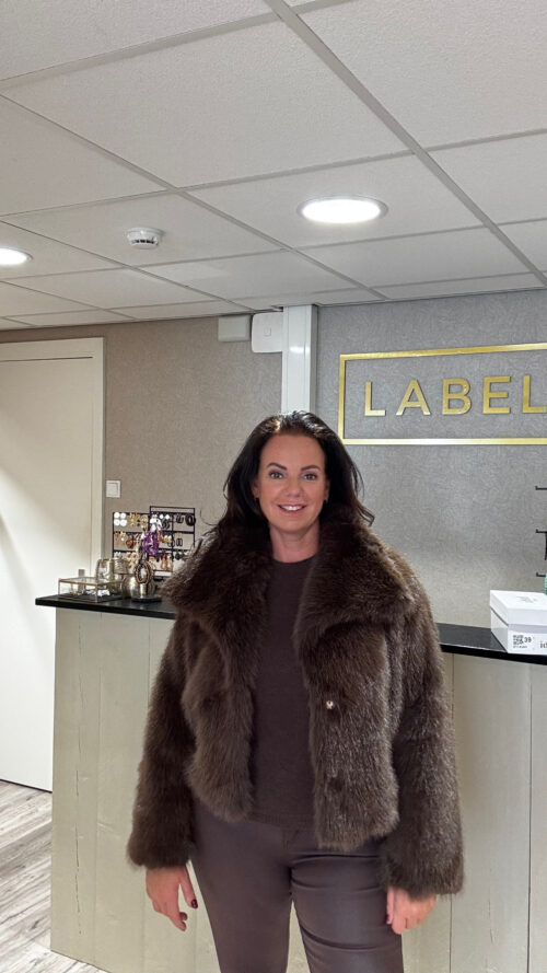 faux fur jas bruin label-l -jassen Label-L
